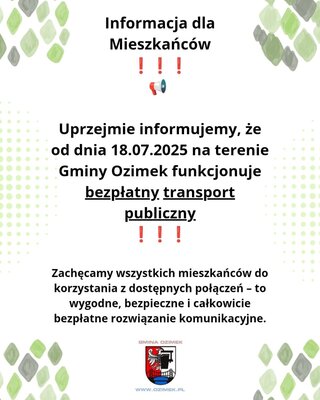 Galerai bezpłatny transport